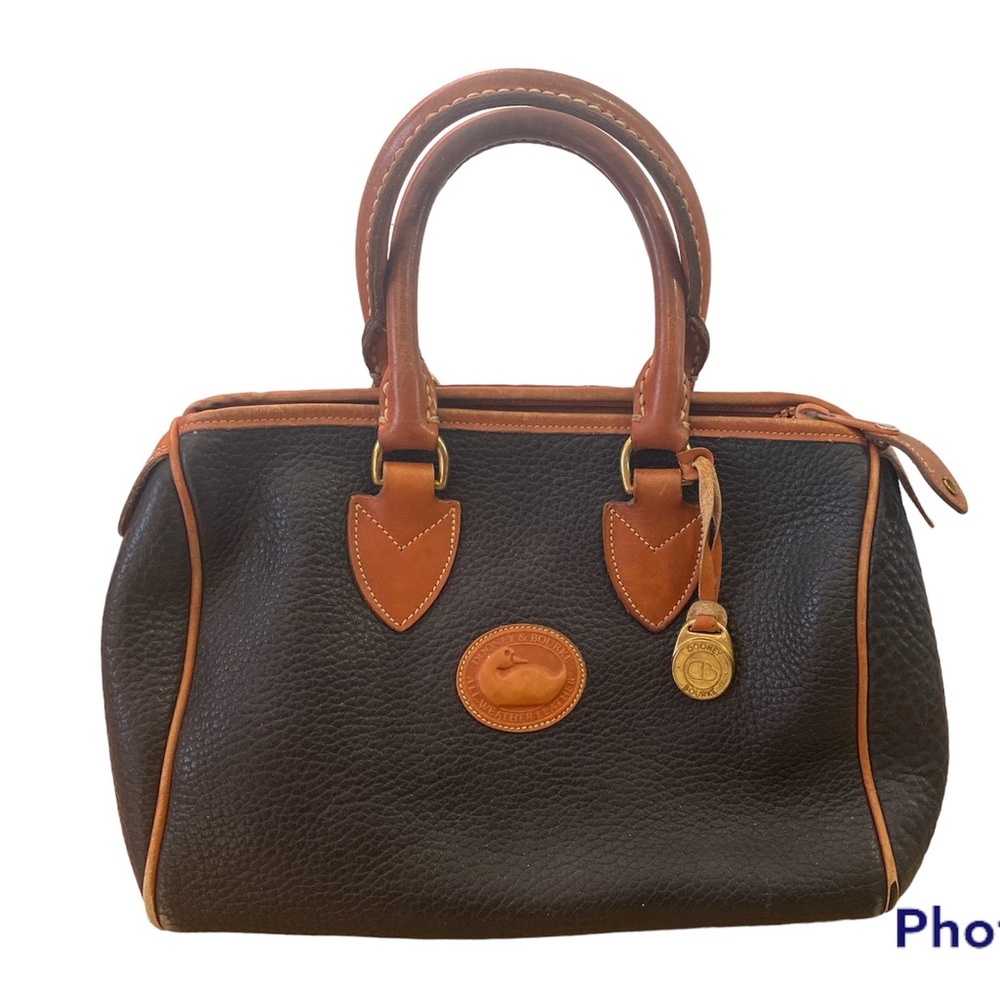 Vintage Dooney & Bourke Pebbled Leather Satchel